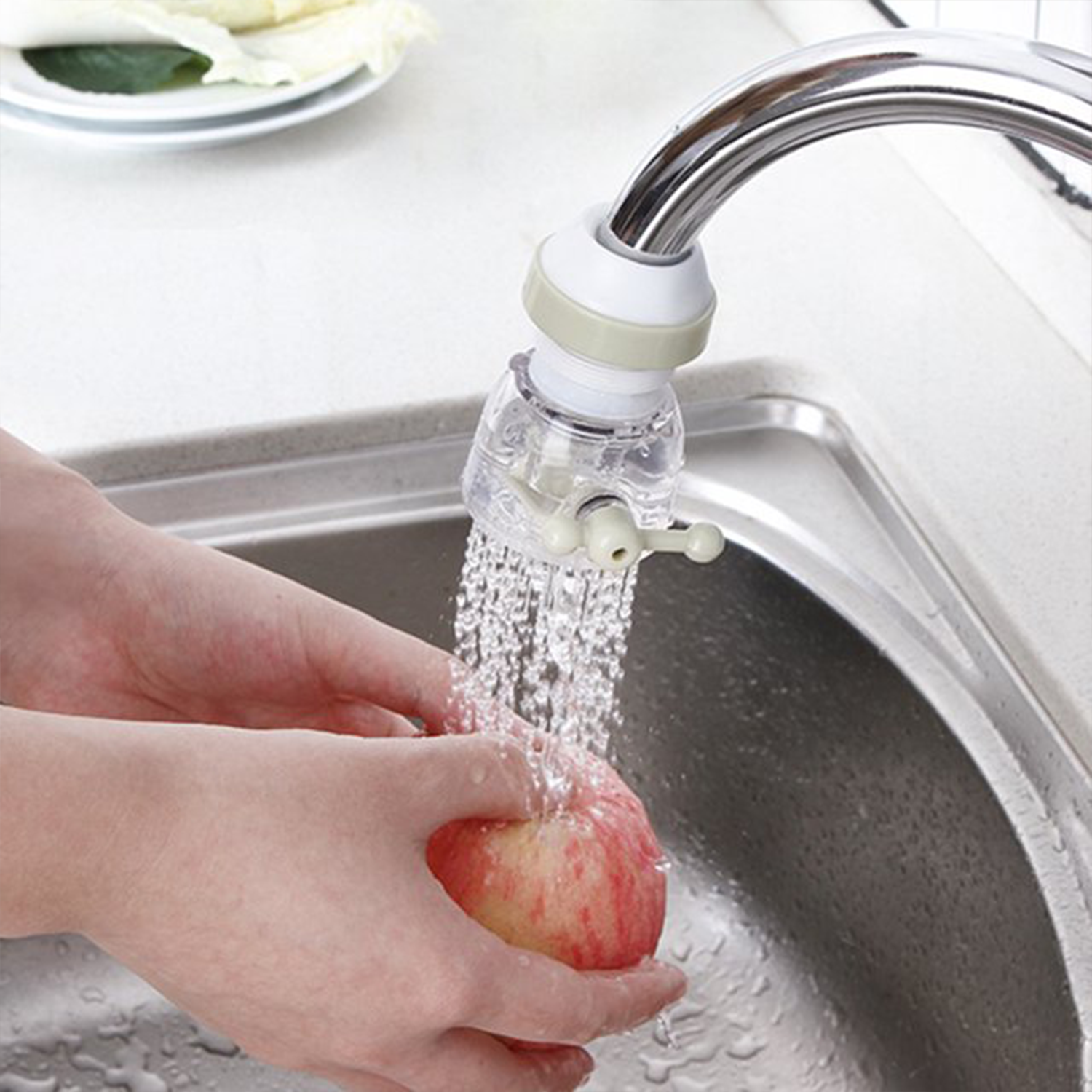 Adjustable Water Faucet Can Rotate 360 Degree Shower Head Anti spattering Water-saving Tap Nozzle Extended Filter Water Saving, Kitchen Bathroom Faucet Water-Saving Devices (1 Pc) Adjustable Water Faucet Can Rotate 360 Degree Shower Head Anti spattering Water-saving Tap Nozzle Extended Filter Water Saving, Kitchen Bathroom Faucet Water-Saving Devices (1 Pc)